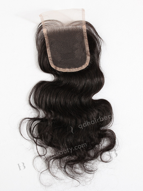 In Stock Indian Remy Hair 14" Body Wave #1B Color Top Closure STC-04